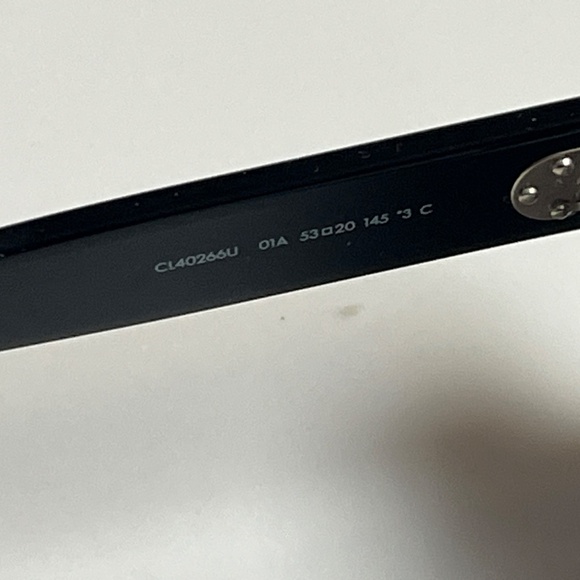 Celine CL40266U HD Three Dot Square Women's Sunglasses Black Frame MSRP $480 - Picture 6 of 9